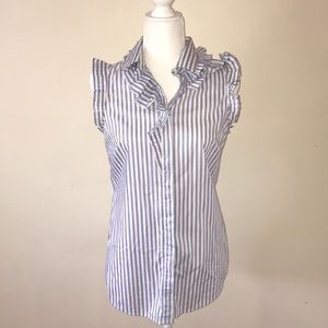 Banana Republic button down sleeveless shirt